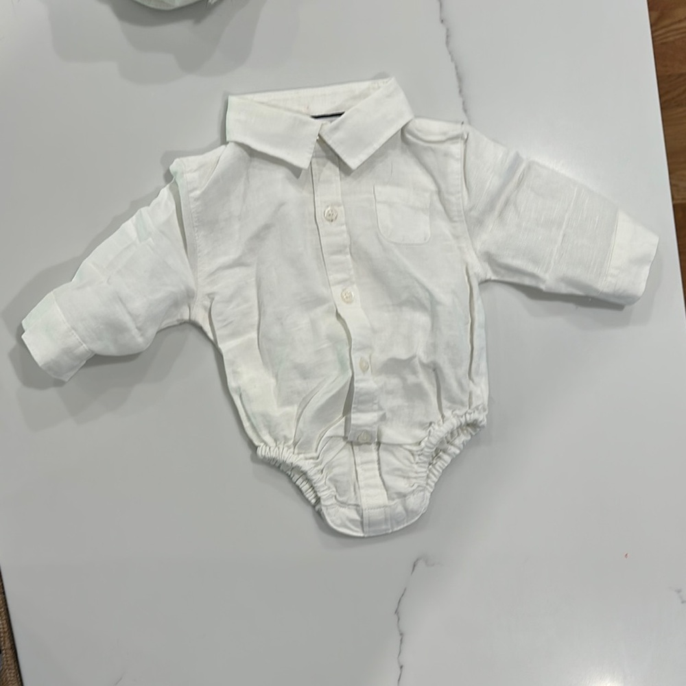 Janie and Jack White Button Down Shirt